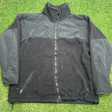 US Military Peckham Cold Weather Synthetic Fleece Jacket Black USA Large L