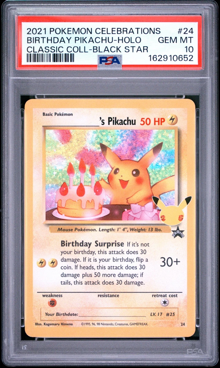 Pikachu Pokémon TCG Professional Sports Authenticator (PSA) Grade