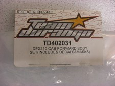 Team durango TD402031 DEX210 SET CARROZZERIA ANTERIORE CABINA (Decalcomanie)
