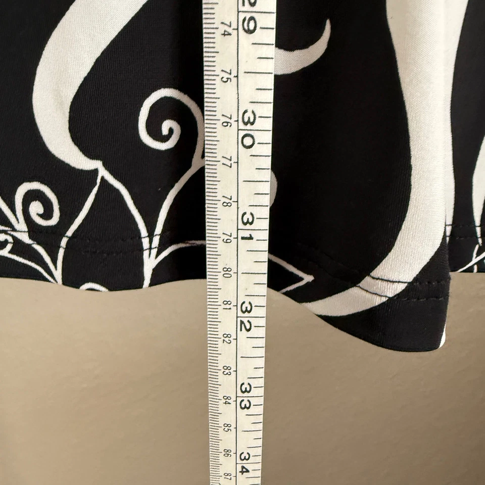 Mini Vestido Vintage Y2K Mediano Negro Blanco Remolino Retro Cerradura Hada Capricho Foto 3 de 4