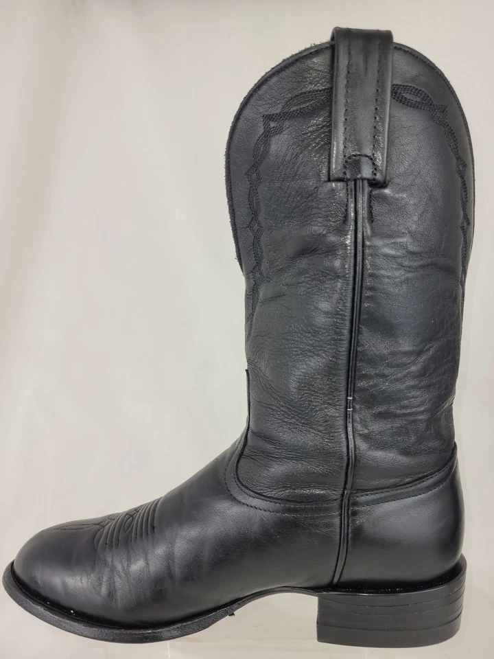 Tony Lama женщин ковбойские сапоги из черной кожи Roper размер 7,5 B очень изящный!!! 👀 - Изображение 3 из 4