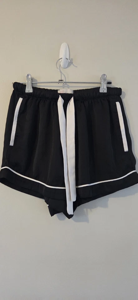 PETER ALEXANDER - Chic Satin Shortie PJ Set - Black - Size S - image 2 of 4