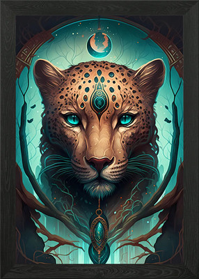 Gerahmtes Wandbild Leopard Gepard Jaguare Poster Leinwanddruck Bild