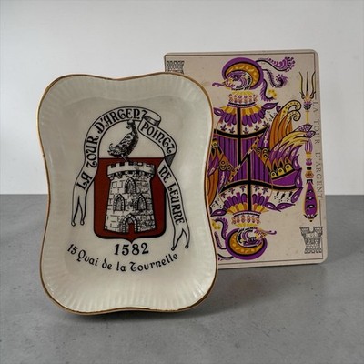 La Tour D'Argent Restaurant Longchamp Paris France Souvenir Tray Ashtray Dish