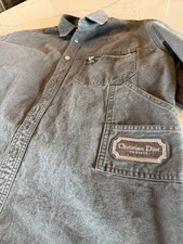 Christian Dior Denim Button-Up Shirt with Chest Pocket