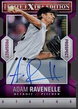 2014 Elite Extra Edition Prospects Sig Status Purple 60 Adam Ravenelle Auto /75