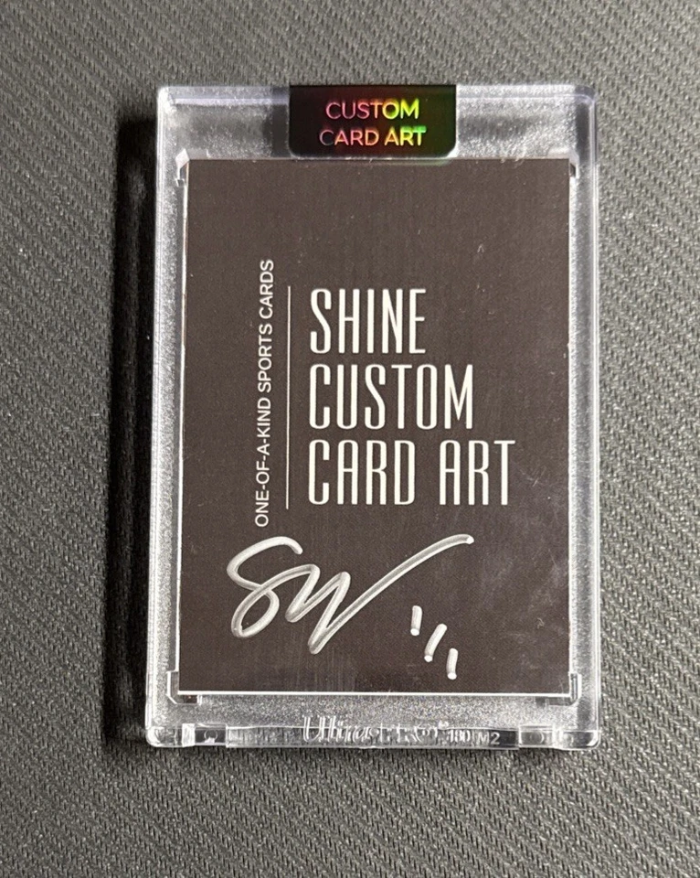 Jerry Rice Topps White Refractor Jersey Patch 1/1 Card Art Created by SHINE - Image 2 of 2