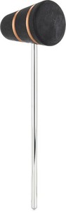 Low Boy Standard Wood Bass Drum Beater - Black, Copper Stripes