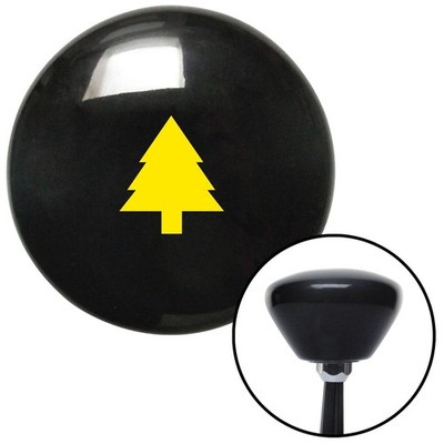 Yellow Pine Tree Black Retro Shift Knob w/ M16x1.5 Insert Shifter Auto Manual