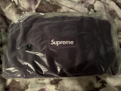 Sweat à capuche violet foncé Supreme Box Logo FW23 taille M