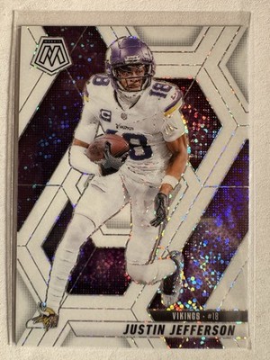 2025 Panini Mosaic White Sparkle Justin Jefferson #19