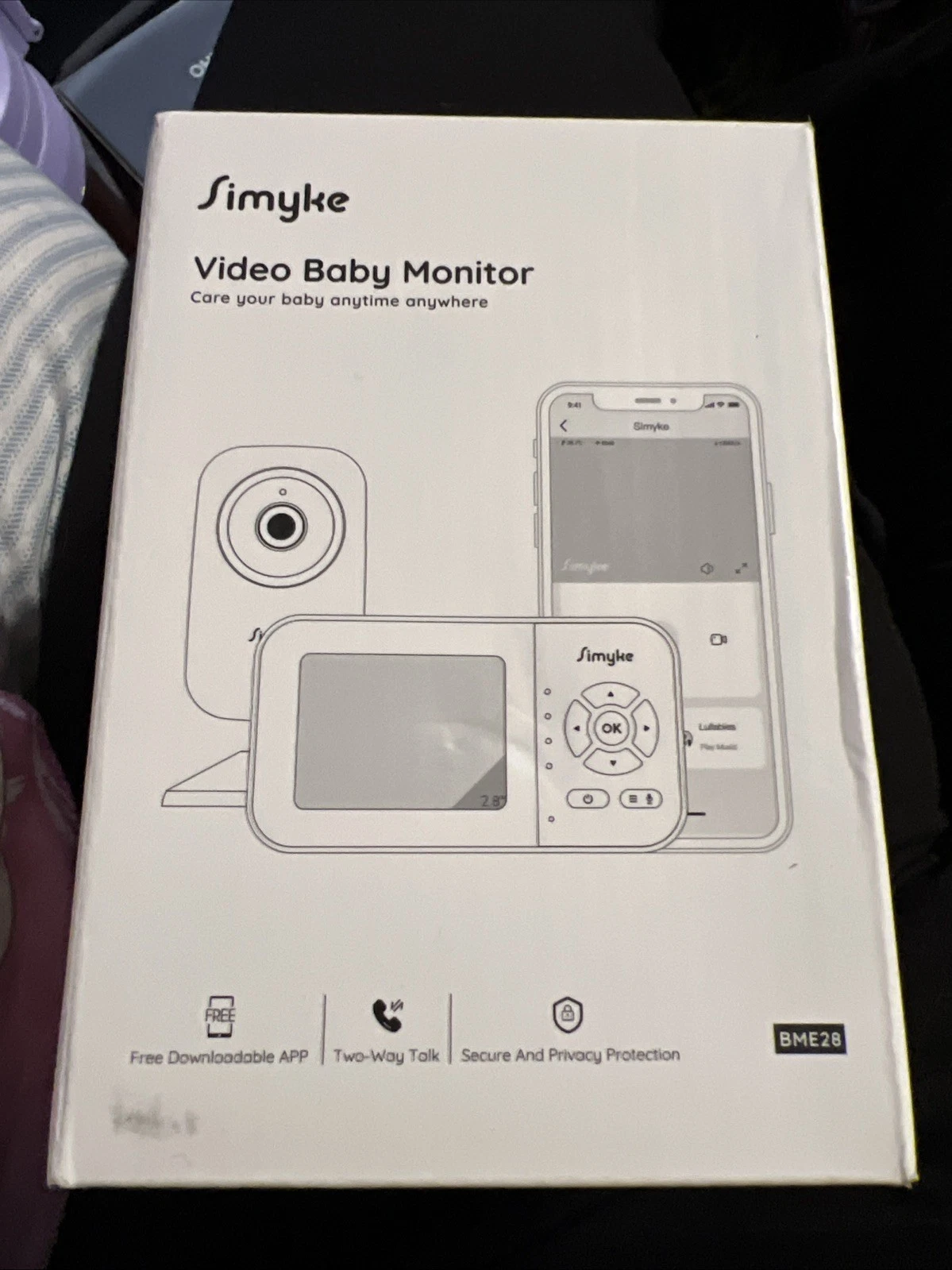 Video Baby Monitor Camera and Audio Temperature Display 2-Way Talk Night Vision