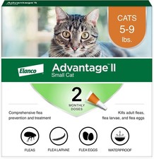 Advantage II Small Cat Vet-Recommended Flea Treatment  Prevention  Cats 5-9 lb