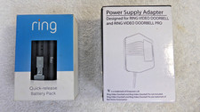 Used Genuine Ring Battery Doorbell Pro Rechargeable Battery Pack and Charger