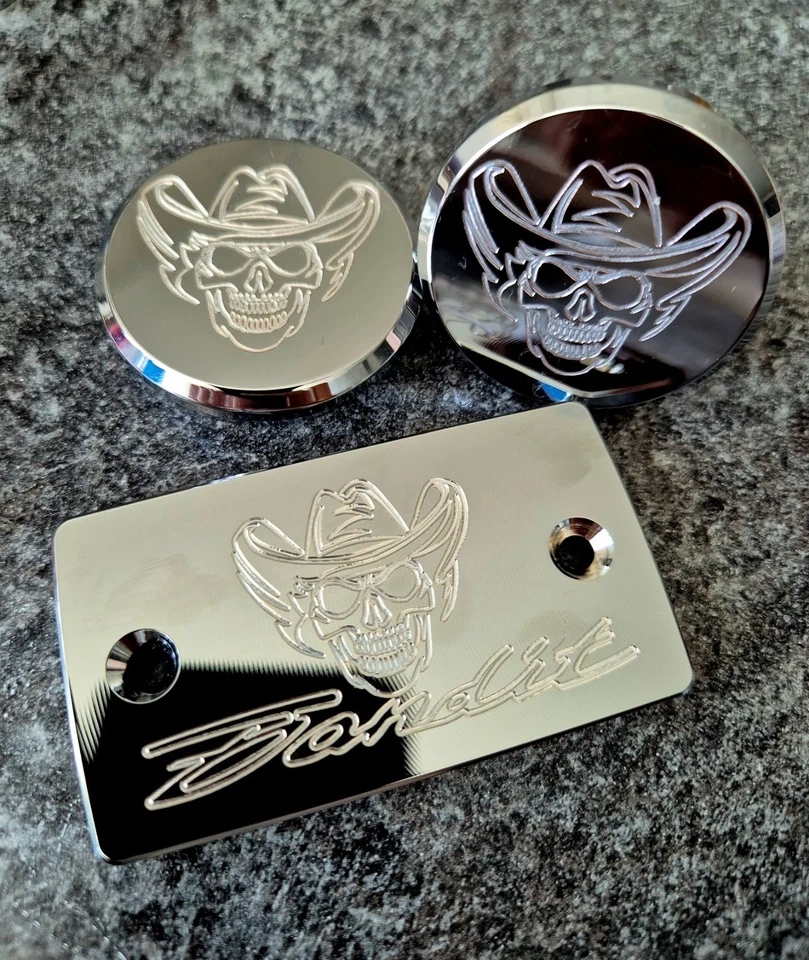 Suzuki Bandit 600 mk1 Swingarm caps+Fluid Cap Set! - Image 2 of 2
