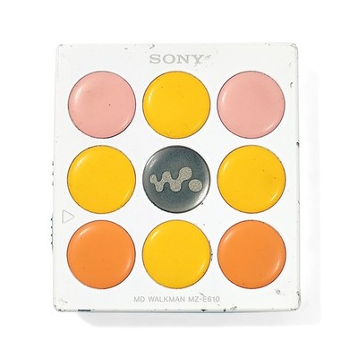 Sony MZ-E610 MiniDisc Player Polka Dot - Tested Working Functional