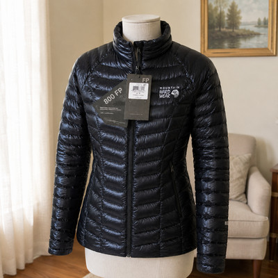 Mountain Hardwear Ghost Whisperer Women s Small Black 800-Fill Down Jacket NWT
