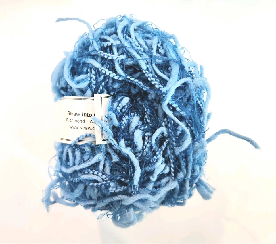 Hilos Crystal Palace SQUIGGLE 10 madejas hilo NUEVO #4572~ azul * Foto 2 de 4