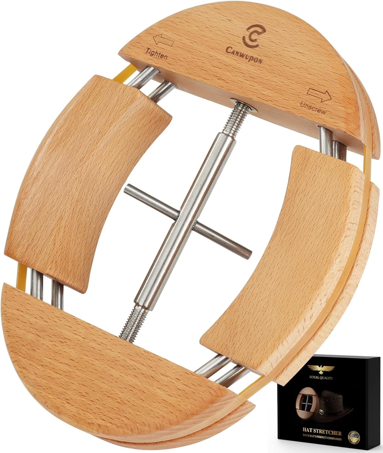 Hat Stretcher for Fitted Cowboy Hats Stretchers for Men - 4 Way Expander Exte...