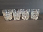 Vintage Set Of 4 Anchor Hocking Wexford Clear Old Fashioned/Rocks Juice Glasses