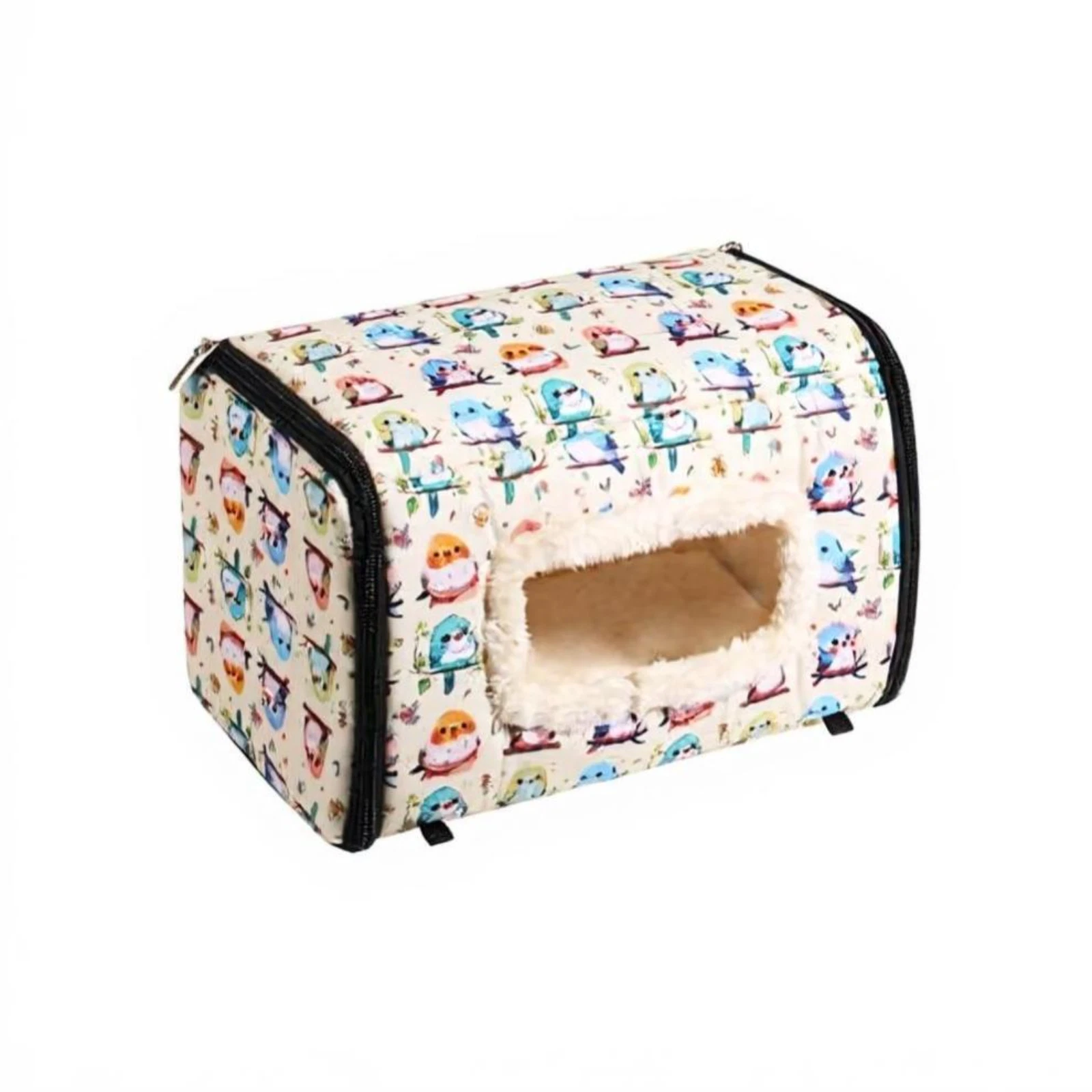 Warm Hanging Avian Shelter for Winter, Cozy Parrot House