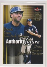 Derek Jeter 2001 Fleer Authority Serial #'d  Yankees Hall of Fame