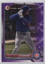 2022 Bowman Prospects Purple Border 142/250 Ed Howard #BP-64 11ur