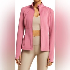NWT Sweaty Betty Power Boost Workout Jacket in Pink Womens Size XS