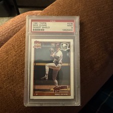 1991 TOPPS DESERT SHIELD #238 MIKE DUNNE PSA 9 PADRES