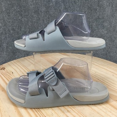 Chaco Chillos Sandals Womens 12 Sporty Slip On Adjustable Slide Gray Fabric