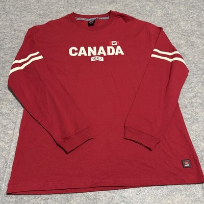 Kalson Canada Men s XL Red Maple Leaf Long Sleeve Shirt True North Strong & Free