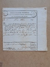 Documento Amministrazione Pontificia dei beni ecclesiastici - 1815