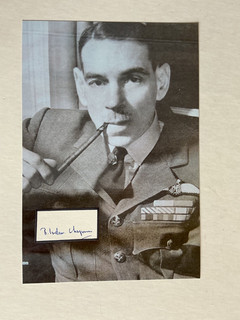 Portrait Photo Signature WW2 RAF Bomber Command ACM R Ivelaw Chapman
