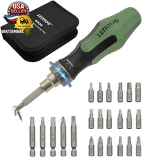 24 in 1 Multi-Bit Ratcheting Screwdriver, Magnetic Interchangeable Ratchet Screw