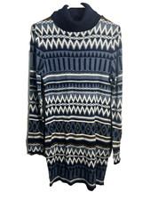 romeo & juliet couture womens long sleeve sweater dress size large