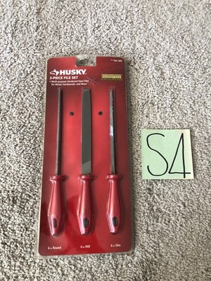 Husky 3 Piece File Set Multi Purpose Heavy Duty Handheld Tool SKU 164 585