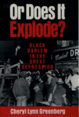 ''or Does It Explode?'' : Black Harlem in the Great Depression Cher