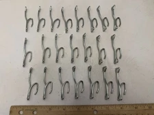 (22) Vintage 2.25" Slip On Drapery Curtain Hooks  w/ Hearts