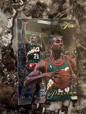 1995-96 Fleet Flair Gary Payton # 189 Seattle Sonic’s HOF Guard