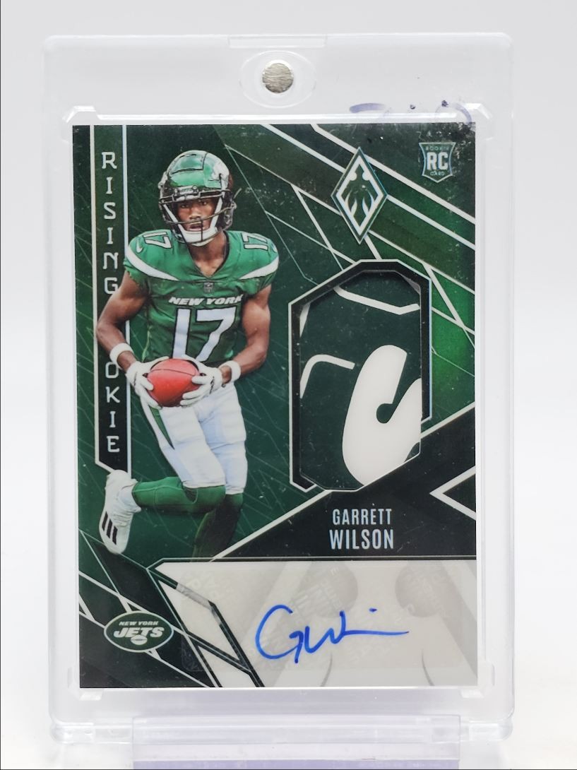 Garrett Wilson Panini Phoenix Rising Rookie Material Signatures #RMSGW NFL Shield 1/1