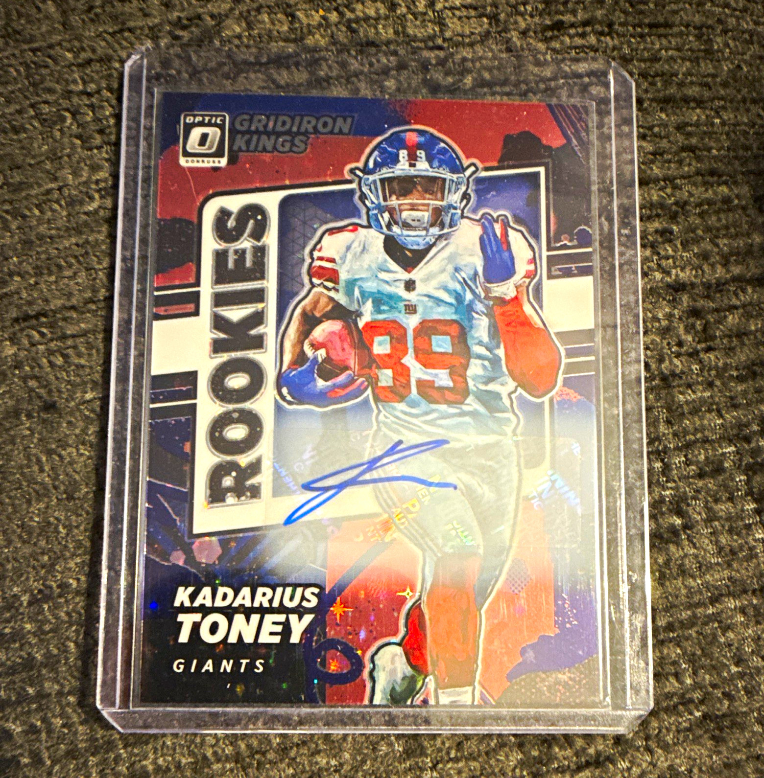 Kadarius Toney Panini Donruss Optic Rookie Gridiron Kings Autographs #RGK10 Base
