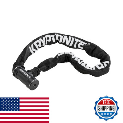 Kryptonite Key Chain Bike Lock 3 Feet Long 8Mm Chain Links Bicycle Chain Lock