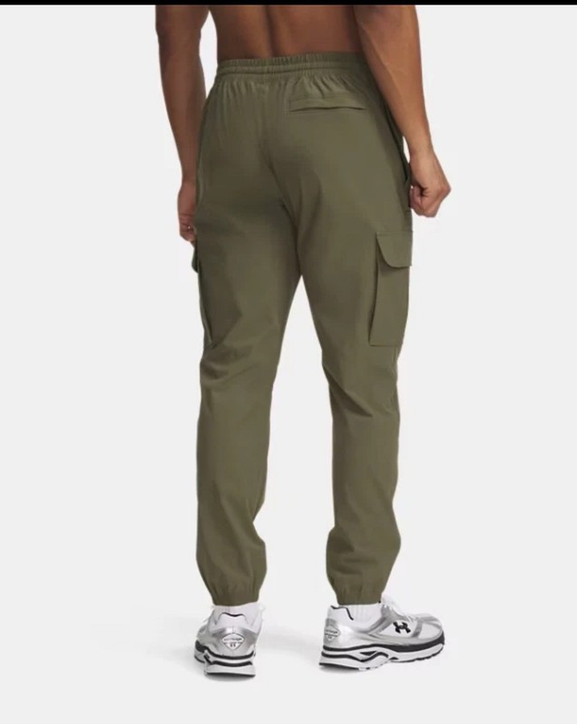 Under Armour Vibe Woven Men's Cargo Pants Expedition Green Size XL 1386558-390