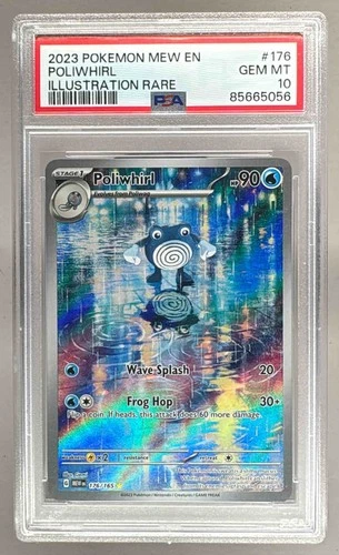 85665056 Poliwhirl 2023 Pokemon Scarlet Violet 151 #176 Illustration Rare PSA 10