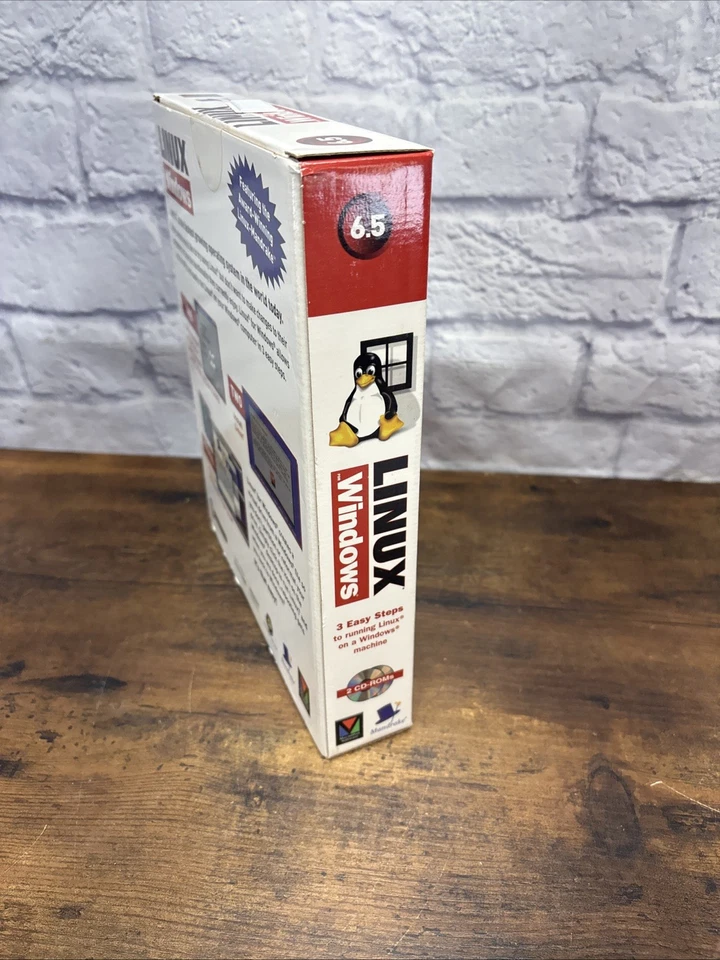 NUEVO Linux para Windows 6.5 - Mandrake 6.1 - Sellado Retro PC Caja Grande De Colección Foto 4 de 4