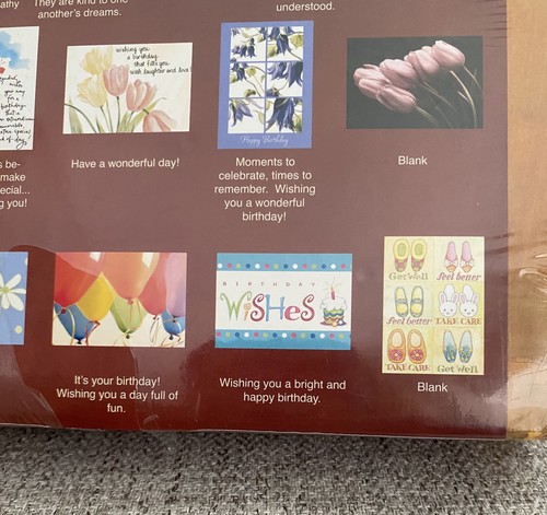 Juego De 48 Tarjetas De Felicitación Para Todas Ocasiones Cumpleaños Gracias Caja Reutilizable Decorativa - Imagen 8 de 21