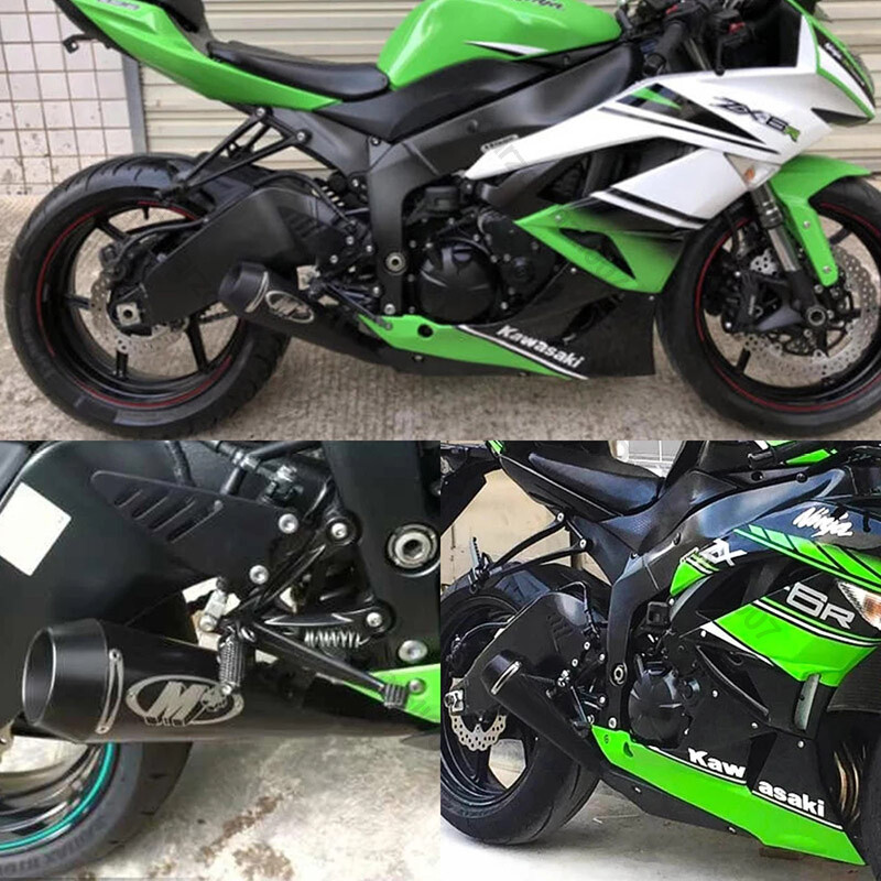 Slip For Kawasaki ZX6R ZX636 2009-2023 Motorcycle Exhaust Tips