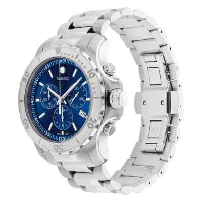 メルカナ Movado Collection Series 800 Blue Dial Mens S/Steel Swiss Watch