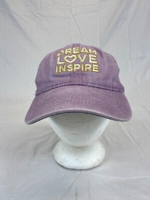 Dream Love Inspire Womens Baseball Cap Tie Back Hat Adjustable