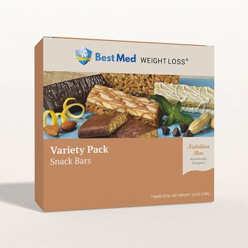 BestMed Weight Loss Protein Snack Bars, Variety Pack, Keto Friendly Diet 7ct